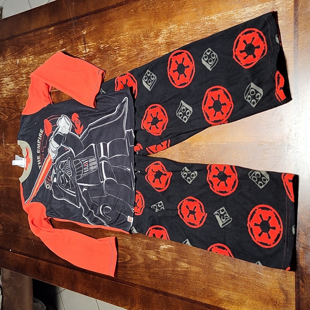 Used boys lego star wars pajamas size 10/12